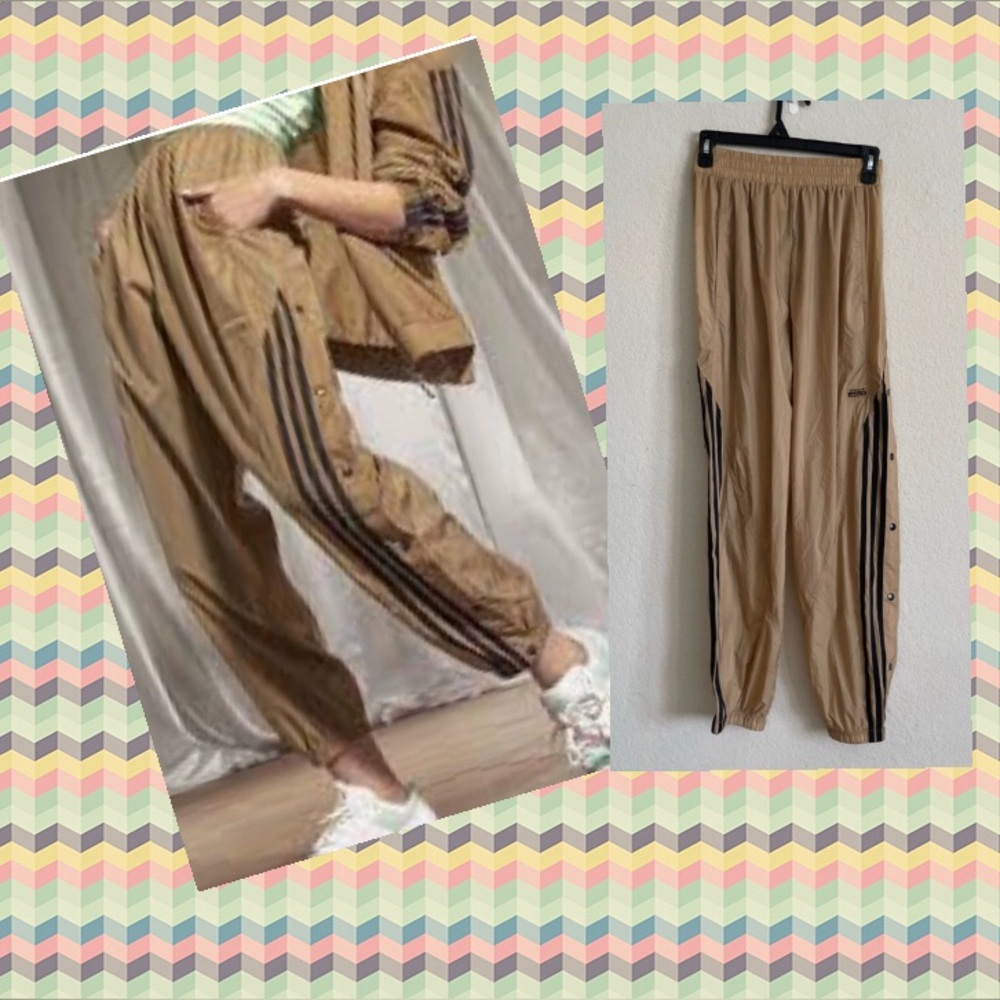 Adidas R.Y.V. Snap Button Track Pants Joggers XS
